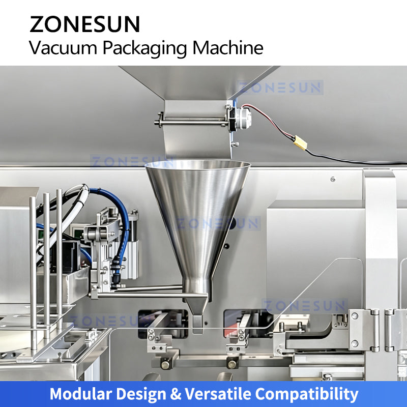 ZONESUN ZS-AFS015 Automatic Three Chamber Vacuum Pouch Packaging Machine