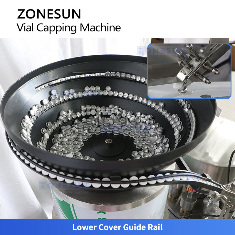 ZONESUN ZS-YG300 Automatic High-Speed Vial Capping Machine Pharmaceutical Lab Bottle Crimper