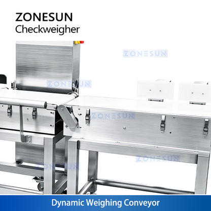 ZONESUN ZS-MD818 Button-Type Automatic Metal Detector and Checkweigher with Reject System