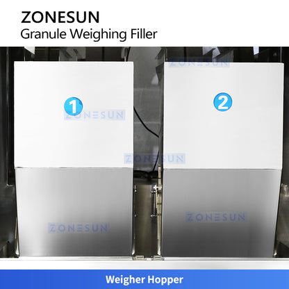 ZONESUN ZS-HG200 High-Capacity Dual-Hopper Granule Weighing and Filling Machine