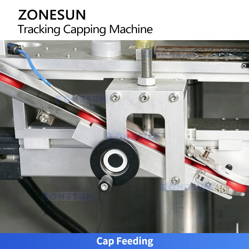 ZONESUN ZS-XG440P Automatic Double-Head High-Speed Tracking Capping Machine for Continuous Capping