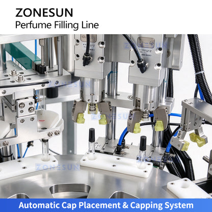 ZONESUN ZS-FAL180X17 Automatic Perfume Bottle Feeding Filling Capping and Labeling Line
