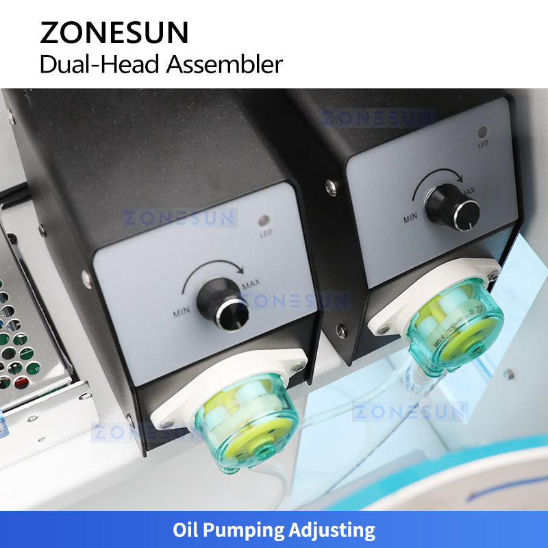 ZONESUN ZS-J0A01 Semi-Automatic Dual-Head Sealing Ring Assembly Machine