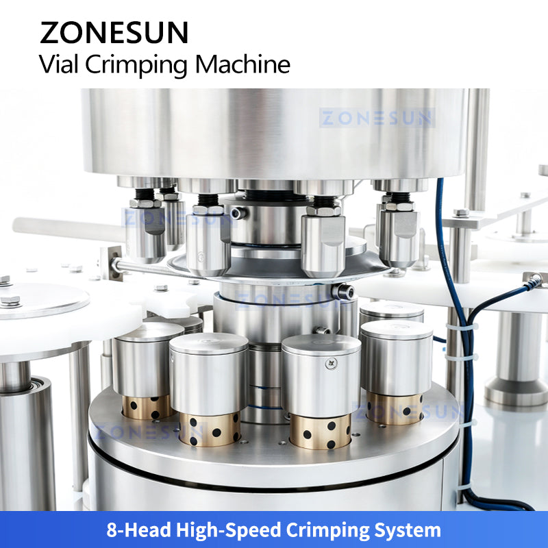 ZONESUN ZS-YG300 Automatic High-Speed Vial Capping Machine Pharmaceutical Lab Bottle Crimper