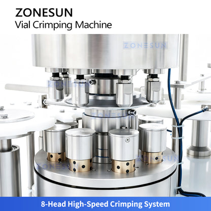 ZONESUN ZS-YG300 Automatic High-Speed Vial Capping Machine Pharmaceutical Lab Bottle Crimper