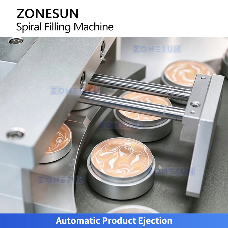 ZONESUN ZS-MCS5 Automatic 4 Color Spiral Pattern Filling Machine with Preheating for BB Cream