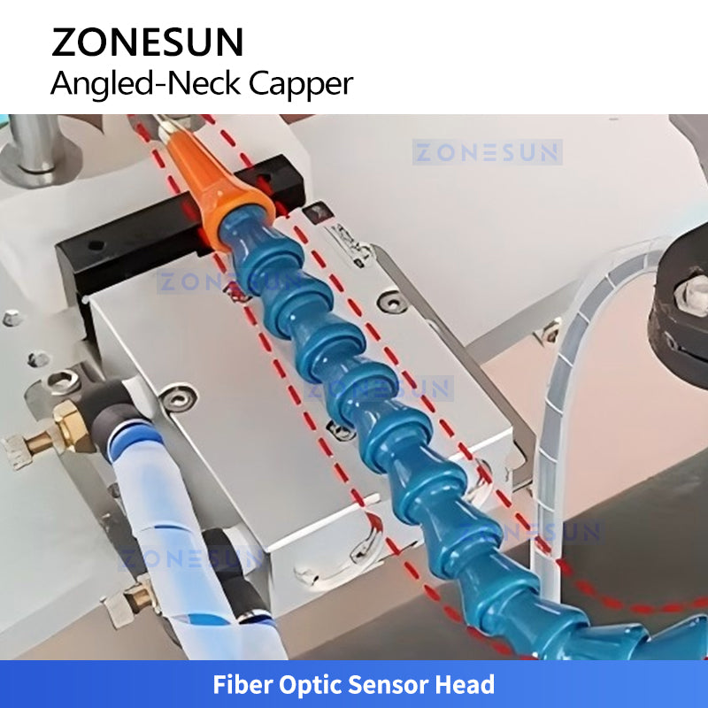ZONESUN ZS-XG25 Automatic Angled-Neck Bottle Capping Machine for Toilet Cleaner and Shampoo