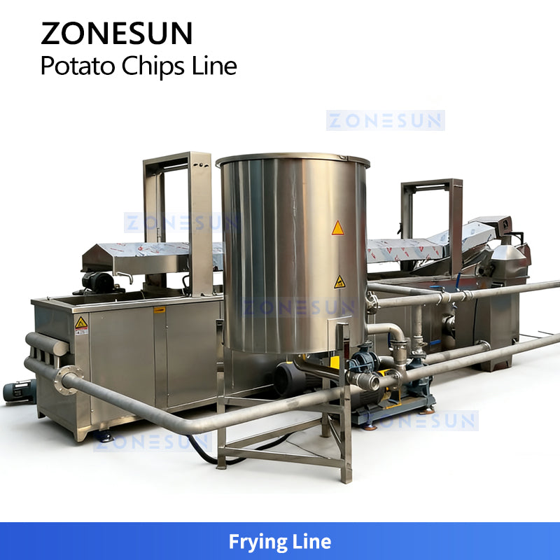 ZONESUN ZS-PCL1 Fully Automatic Potato Chips Production Line for Food Manufacturers