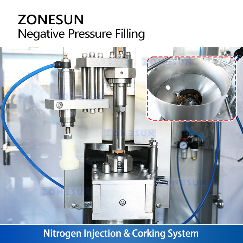 ZONESUN ZS-AFC883W Automatic Wine Packaging Machine for Bottle Rinsing，Filling and Corking