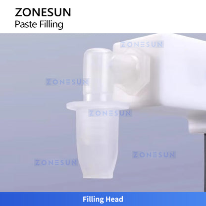 ZONESUN ZS-DTFP1 Semi Automatic Paste Filling Machine for Creams Honey and High Viscosity Liquids