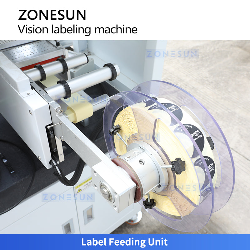 Extreme Precision: ZONESUN ZS-STB3 Camera-Guided Vision Cap Labeling Machine for Perfume Bottles