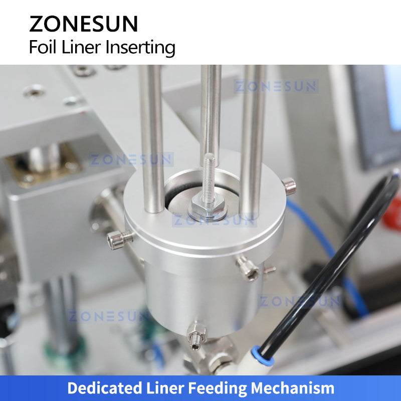 ZONESUN ZS-RG001 Automatic Aluminum Foil Liner Inserting Machine for Bottle Caps