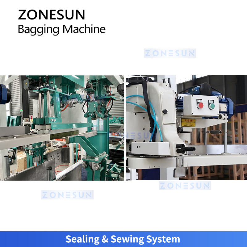 Full Automation: ZONESUN Z5-AG300 Automatic 50kg Bagging Machine for Fertilizer, Feed & Grain