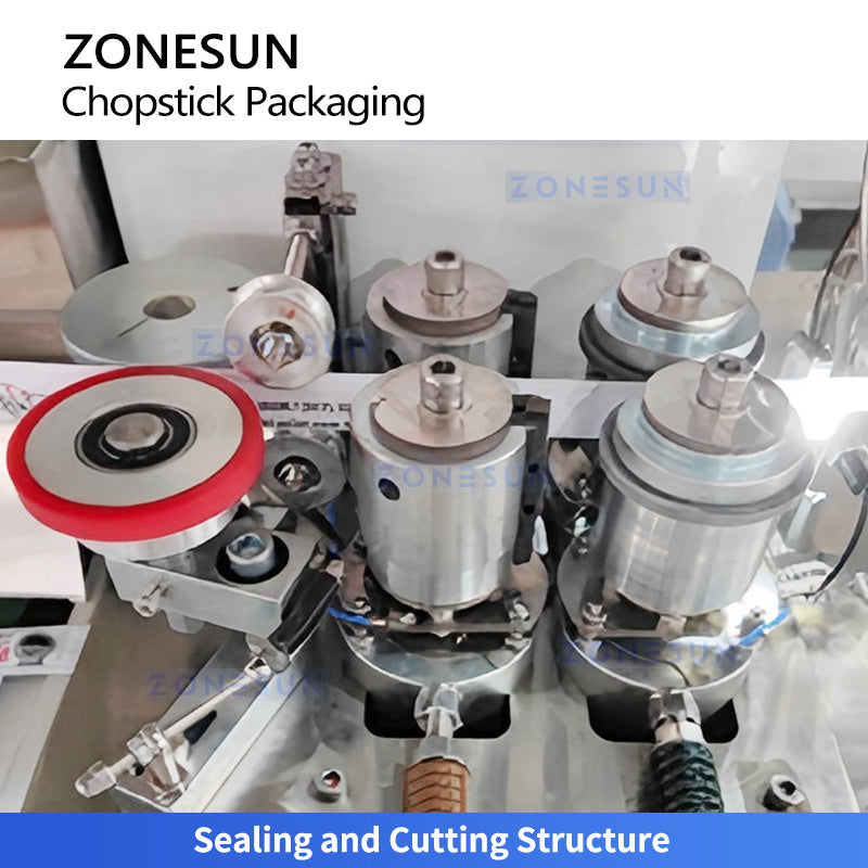 High Speed Tech: ZONESUN ZS-KZ60 Automatic Chopstick Paper Wrapping & Multi-Color Printing Machine