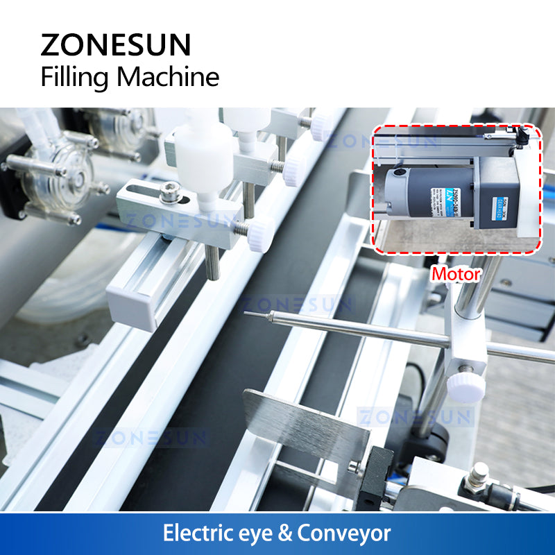 ZONESUN ZS-DTPP4W Peristaltic Pump Desktop Liquid Filling Machine for beverages,and milk, water,oils