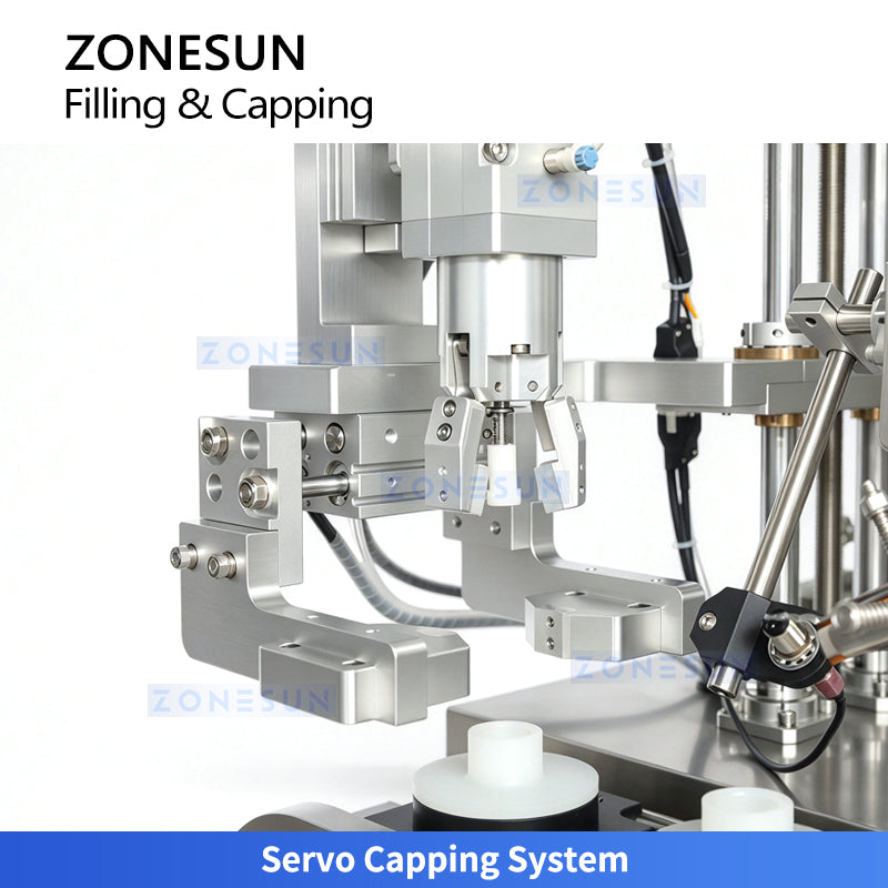 ZONESUN ZS-AFC48B Automatic Round Bottle Gear Pump Filling and Capping Machine