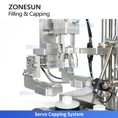 ZONESUN ZS-AFC48B Automatic Round Bottle Gear Pump Filling and Capping Machine