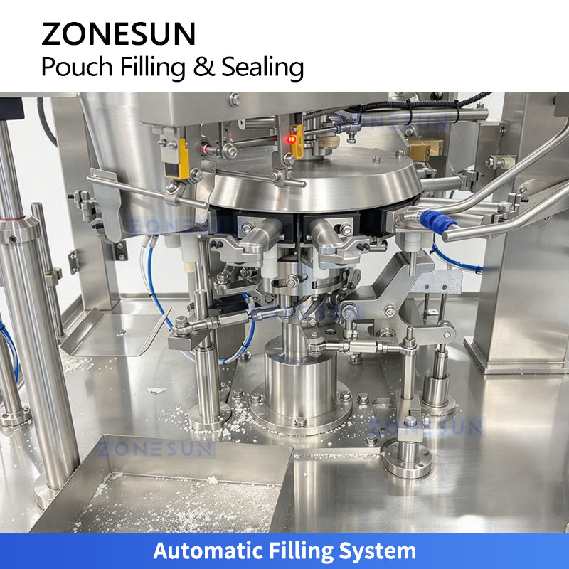 ZONESUN ZS-FM80 Automatic Volumetric Cup Premade Pouch Filling and Sealing Machine