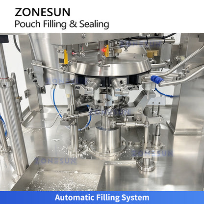 ZONESUN ZS-FM80 Automatic Volumetric Cup Premade Pouch Filling and Sealing Machine
