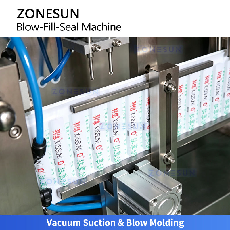 BFS Tech: ZONESUN ZS-FS25U Fully Automatic Plastic Ampoule Forming, Filling & Sealing Machine Line