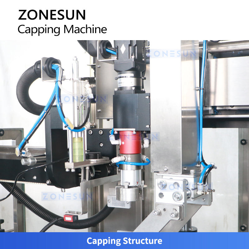 ZONESUN ZS-VTXG1 Automatic Tracking Capping Machine for Bottles with Various Cap Sizes