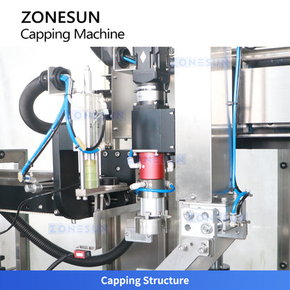 ZONESUN ZS-VTXG1 Automatic Tracking Capping Machine for Bottles with Various Cap Sizes