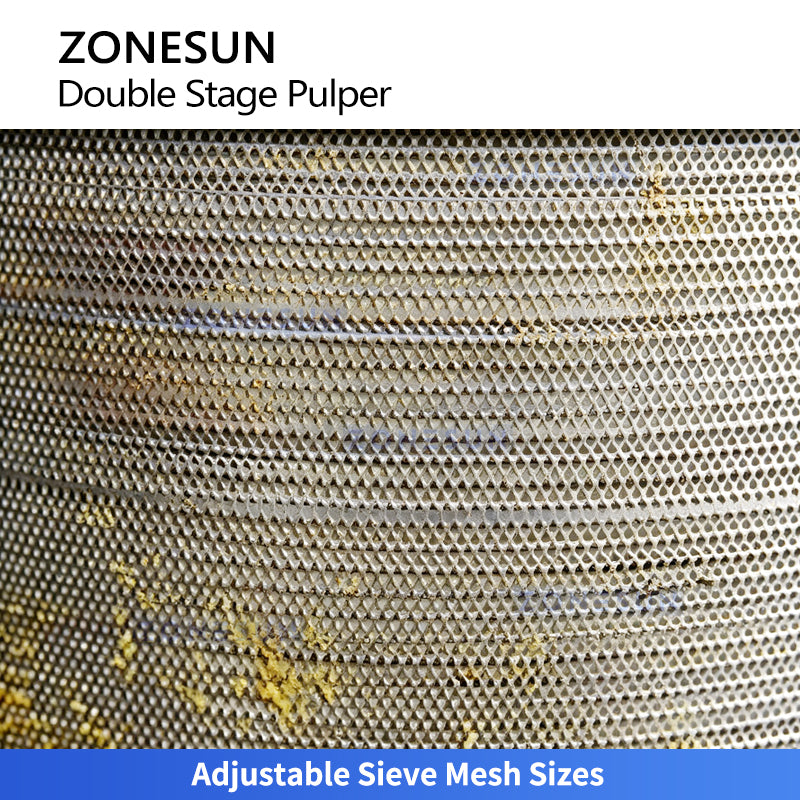 ZONESUN ZS-ZJ02 Double-Stage Fruit Vegetable Pulping Machine