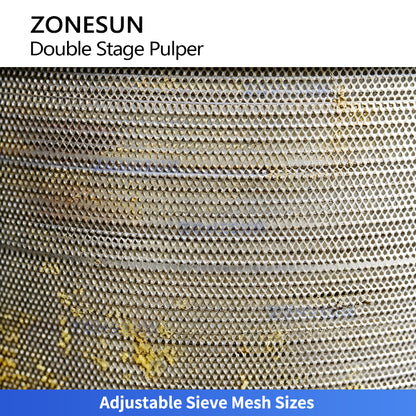 ZONESUN ZS-ZJ02 Double-Stage Fruit Vegetable Pulping Machine