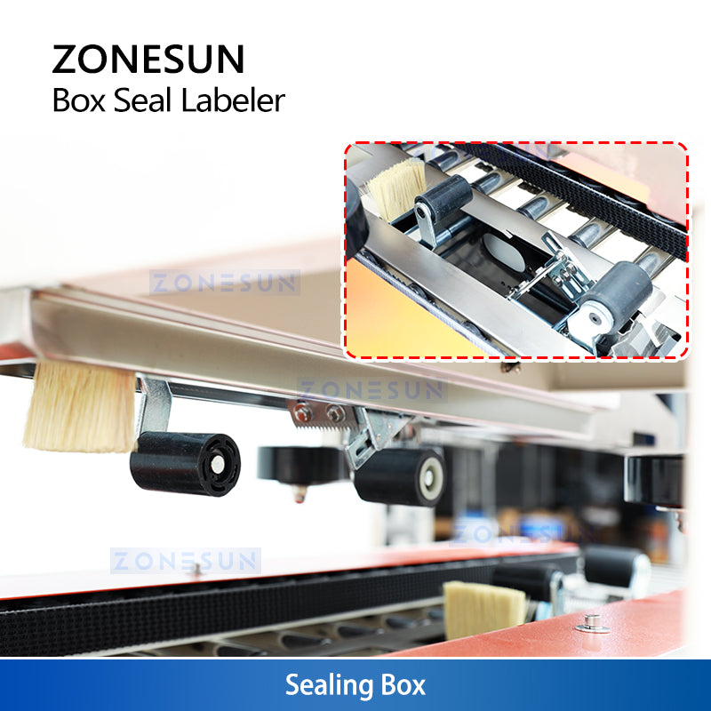 ZONESUN ZS-FKC4650 Automatic Carton Sealer Integrated Labeling Machine Express Parcel Sealing