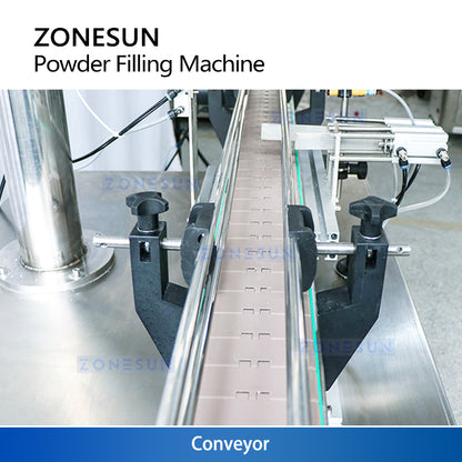 ZONESUN ZS-FM1A Powder Filling Machine with Mixing and Conveyor for Food, Coffee, and Milk Powder