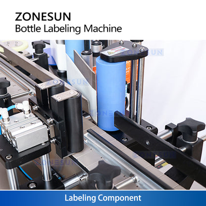 ZONESUN ZS-TB260R Automatic Round Bottle Labeling Machine for Single and Double Side Application