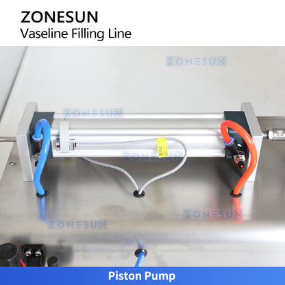Smooth Flow: ZONESUN ZS-DTGT2B Jacketed Heated Vaseline & Petroleum Jelly Paste Filling Line