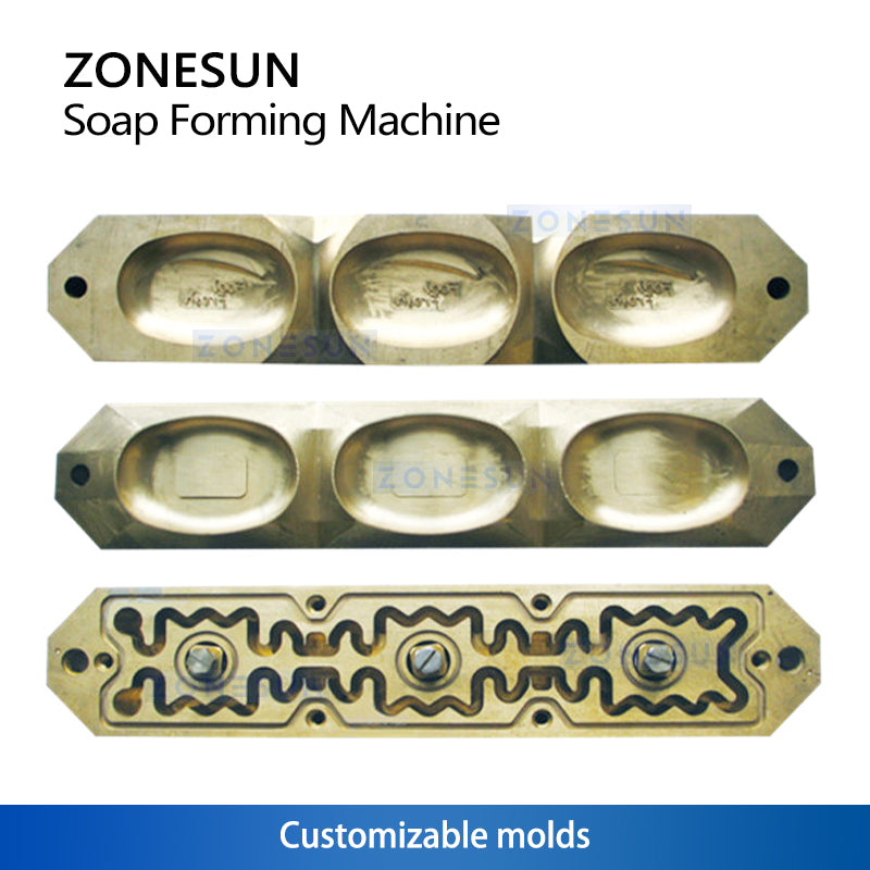 ZONESUN ZS-SFM3 Automatic Soap Making Machine with Vertical Printing Vacuum Suction and Adjustable Size for Custom Soap Blocks