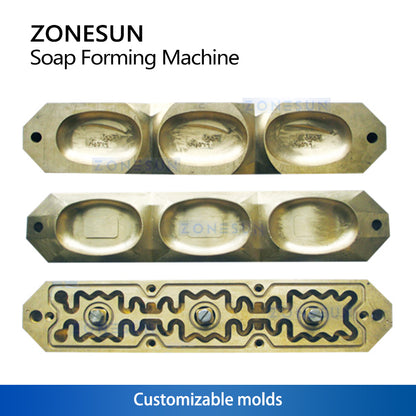 ZONESUN ZS-SFM3 Automatic Soap Making Machine with Vertical Printing Vacuum Suction and Adjustable Size for Custom Soap Blocks