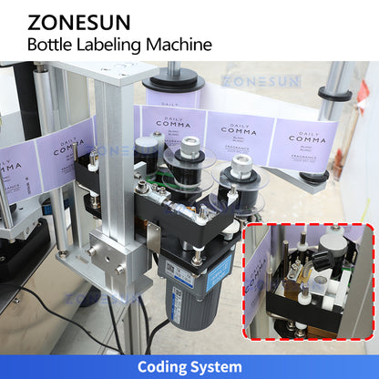 ZONESUN ZS-TB500 Double Side Round Bottle Positioning and Labeling Machine