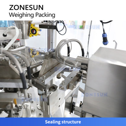 ZONESUN ZS-AFS200 Automatic Rotary Premade Pouch Packing Machine for Granules with Zipper Opening Punching and Double Sealing System