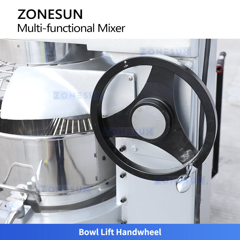 ZONESUN ZS-BM60: Commercial Multifunctional Food Mixer for Dough Kneading, Whipping and Blending