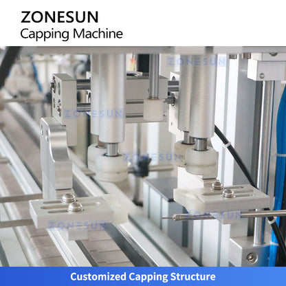 ZONESUN ZS-XG16M Automatic Screw Capper Machine for Nozzle Tip Bottles Honey Sauce