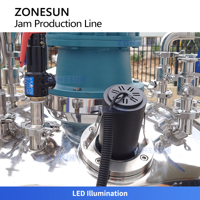 Advanced Tech: ZONESUN ZS-MB300L3 Triple-Tank Vacuum Evaporation & Mixing System for Thick Sauces