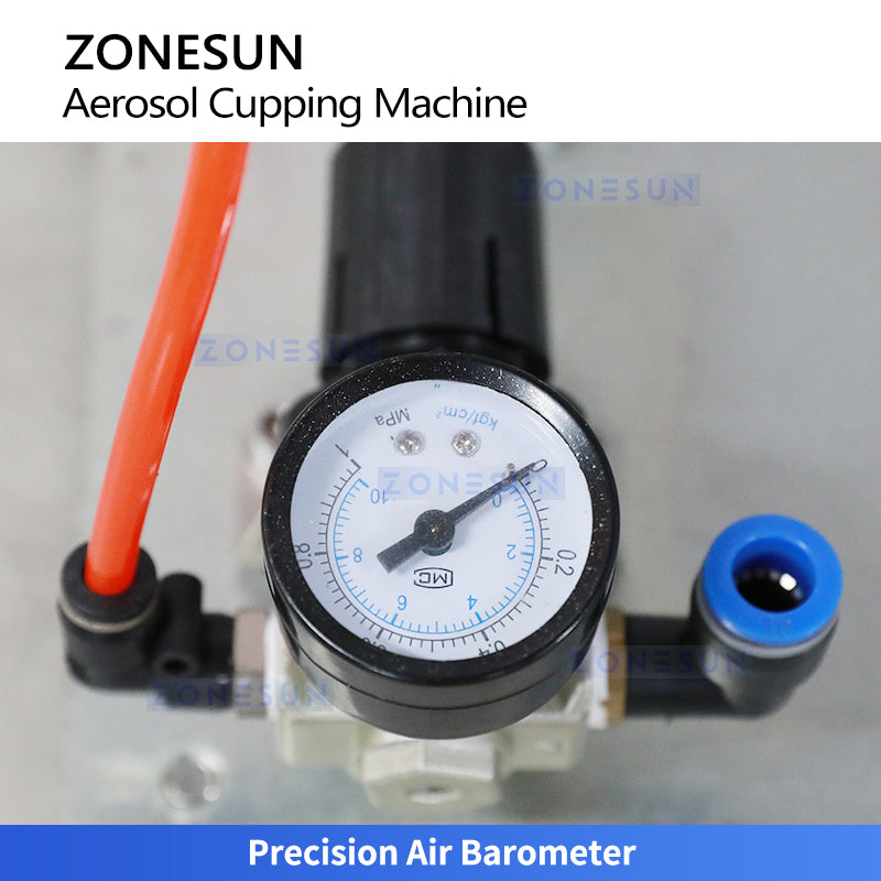 ZONESUN ZS-BG250 Pneumatic Aerosol Can De-capping Machine for Spray Can Valve Removal