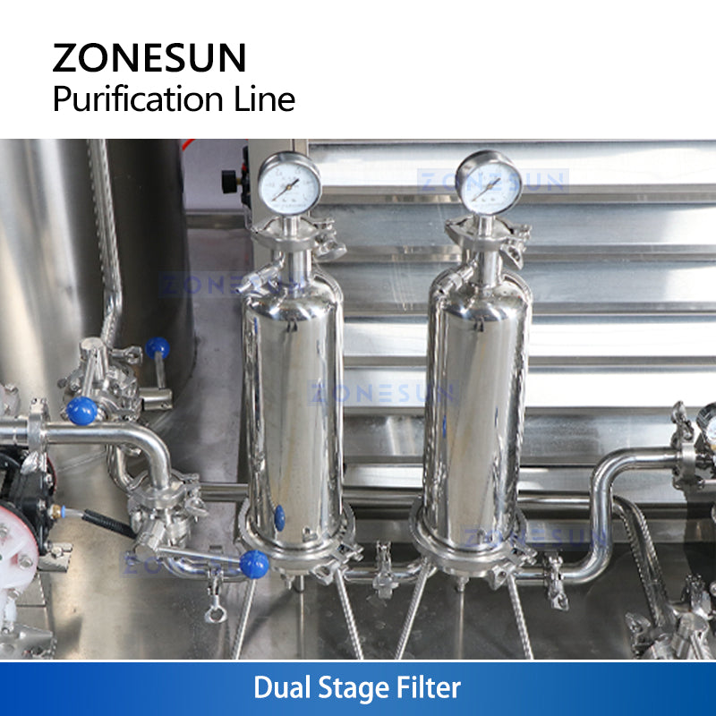 ZONESUN ZS-FAL180W Automatic Perfume Purification Line for Cosmetic Fragrance Production