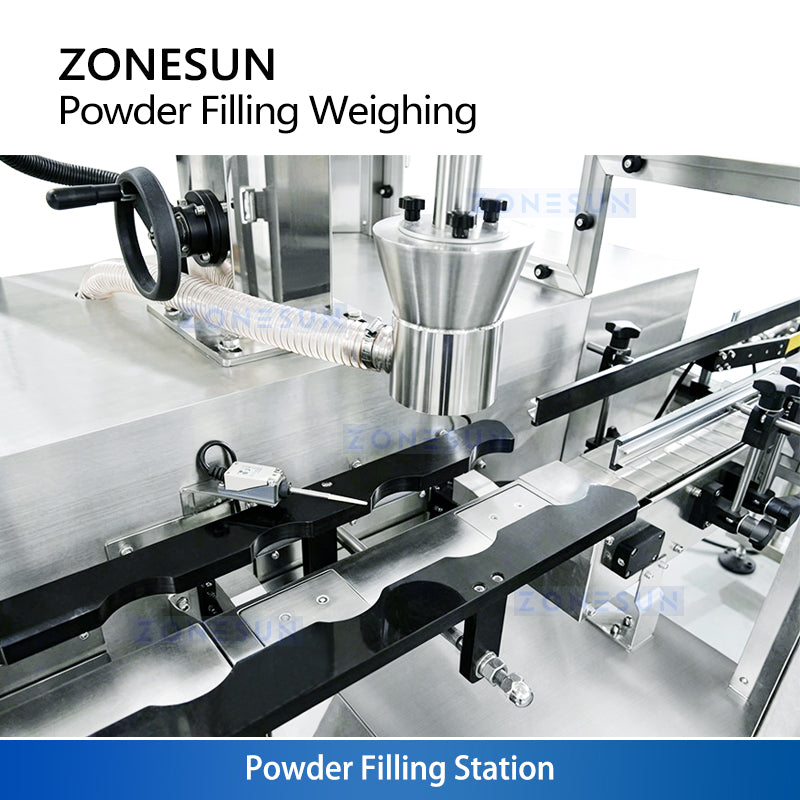ZONESUN Automatic Dual Auger Powder Filling & Weighing Machine for Spice Coffee Powder ZS-FM6A