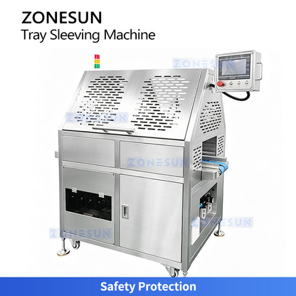 ZONESUN ZS-FK55 Automatic Cardboard Sleeving Machine for Food Box Packaging