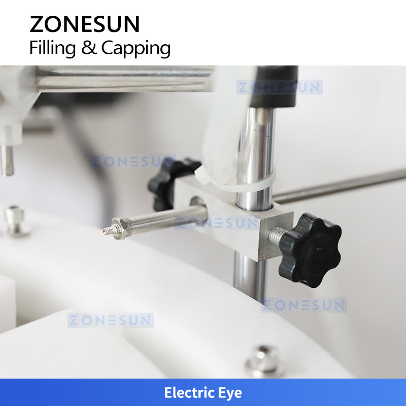 ZONESUN ZS-AFC25 Automatic Perfume Bottle Filling and Capping Machine with Magnetic Pump and Rotary Platform for Cosmetic Packaging