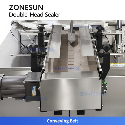 ZONESUN ZS-AFK100 Automatic Double Head Can Sealing Machine for Food Beverage and Chemical Cans