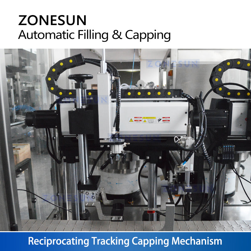 ZONESUN ZS-AFC24VT Efficient 4-Head Tracking Filler and Servo Capping Machine for Viscous Products