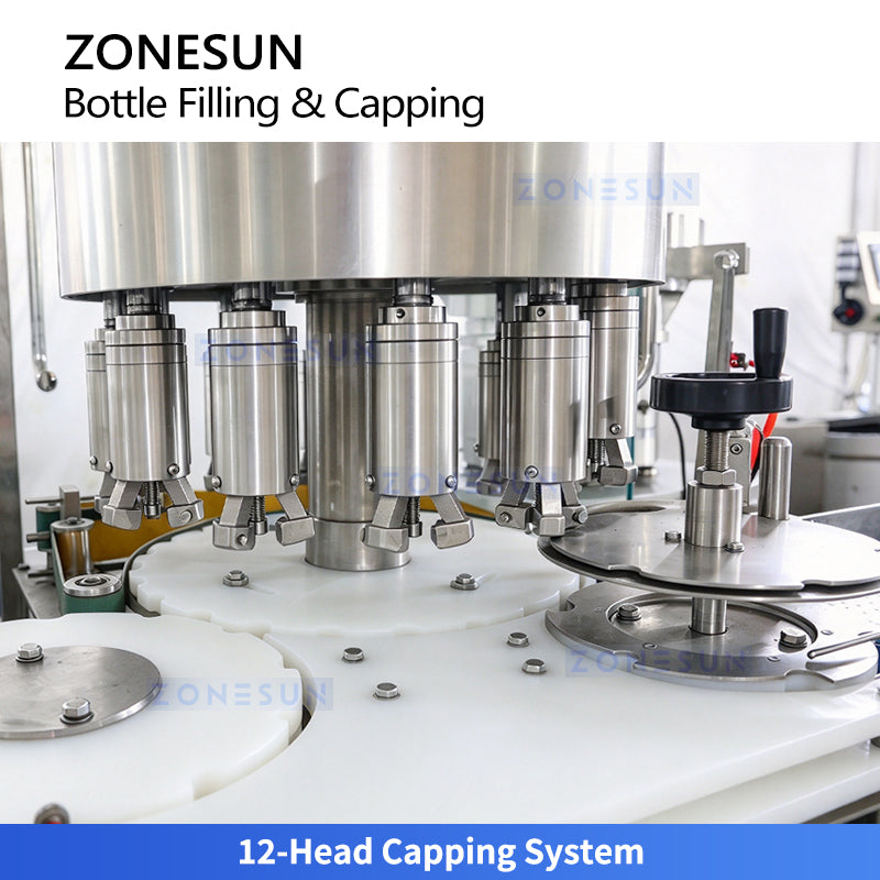 ZONESUN ZS-AFC16PB High-Speed Small Bottle Filling and Capping Machine with Dust Cover