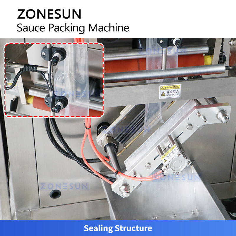 ZONESUN ZS-RPFS120X Automatic Packing Machine for Honey, Cream, Jam, and Salad Dressing