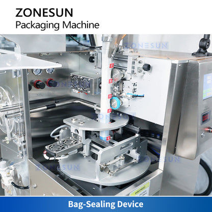 ZONESUN ZS-SJB90 VFFS Pyramid Tea Bag Making Machine Herbs Flower Vertical