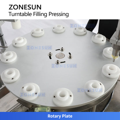 ZONESUN ZS-AFC1CH Automatic Filling and Cap Pressing Machine for Viscous Liquid Production